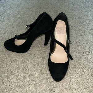 Suede heels